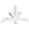 Ekena Millwork Alberta Architectural Grade PVC Gable Bracket, 84"W x 35"H x 6"D x 6"F, 10/12 Pitch GBP084X35X0606ALB00 - alternate 1